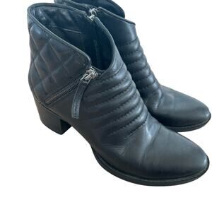 CLARKS Movie Retro Women's Black Leather Boots